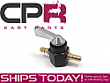 Fuel Line On/Off Tap Switch for standard Go Kart line Black Anodised